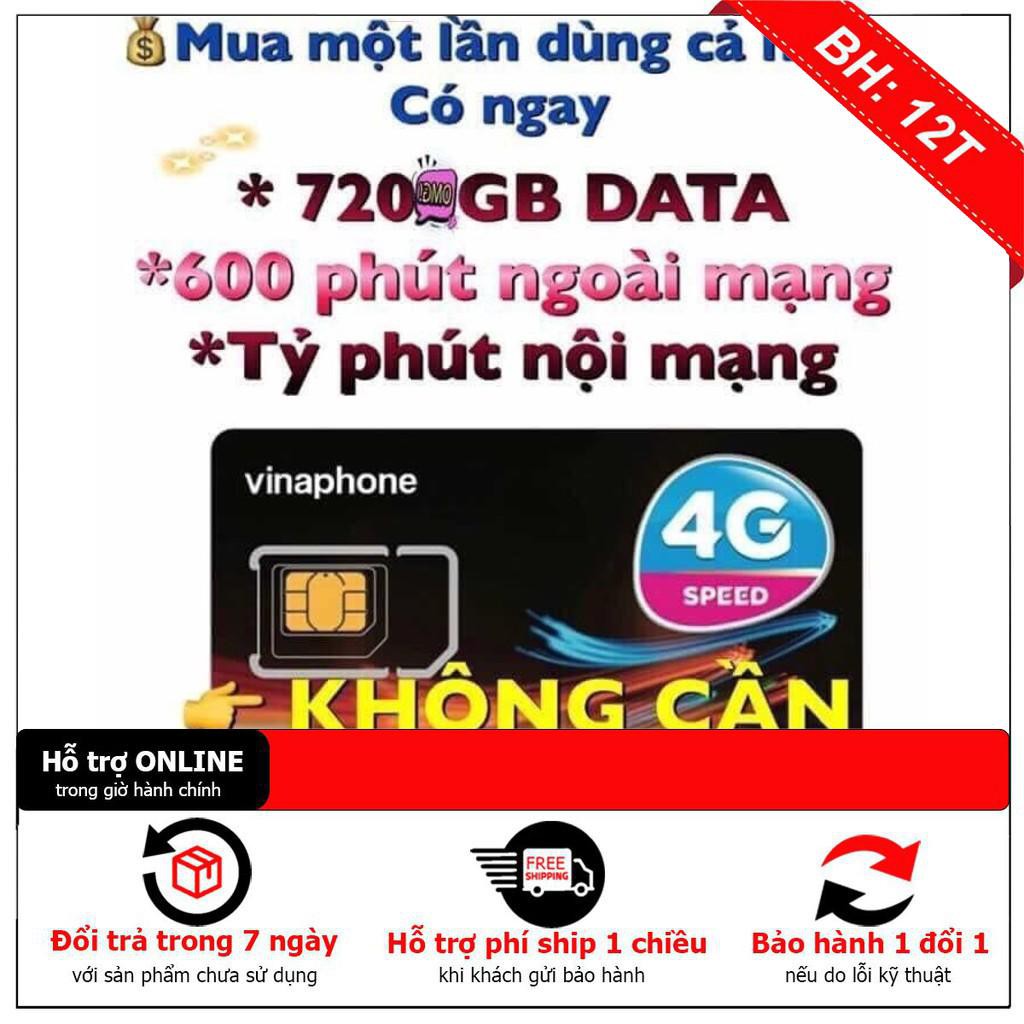 [ THAM RẺ THÌ ĐỪNG MUA ]  Sim 4g vinaphone tặng 2gb và 4gb/ngày , có video test tốc độ