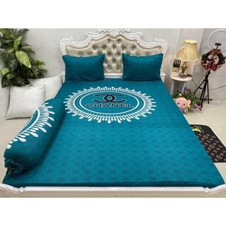 Bộ Drap Thun HAN QUOC 3D mát lạnh 4 món