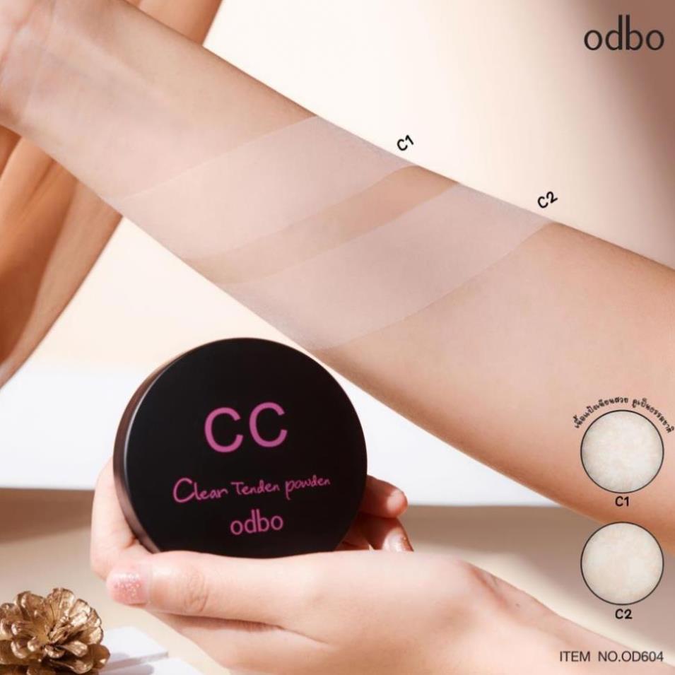 Phấn phủ kiềm dầu Odbo CC Clear Tender OD604 Thái Lan ,Odbo CC Clear Tender Powder OD604