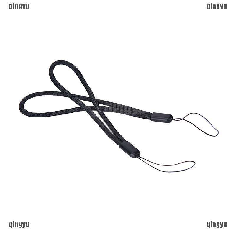 Set 5 Dây Đeo Cổ Tay Màu Đen Bằng Nylon Cho Điện Thoại / iPod / USB / mp3
