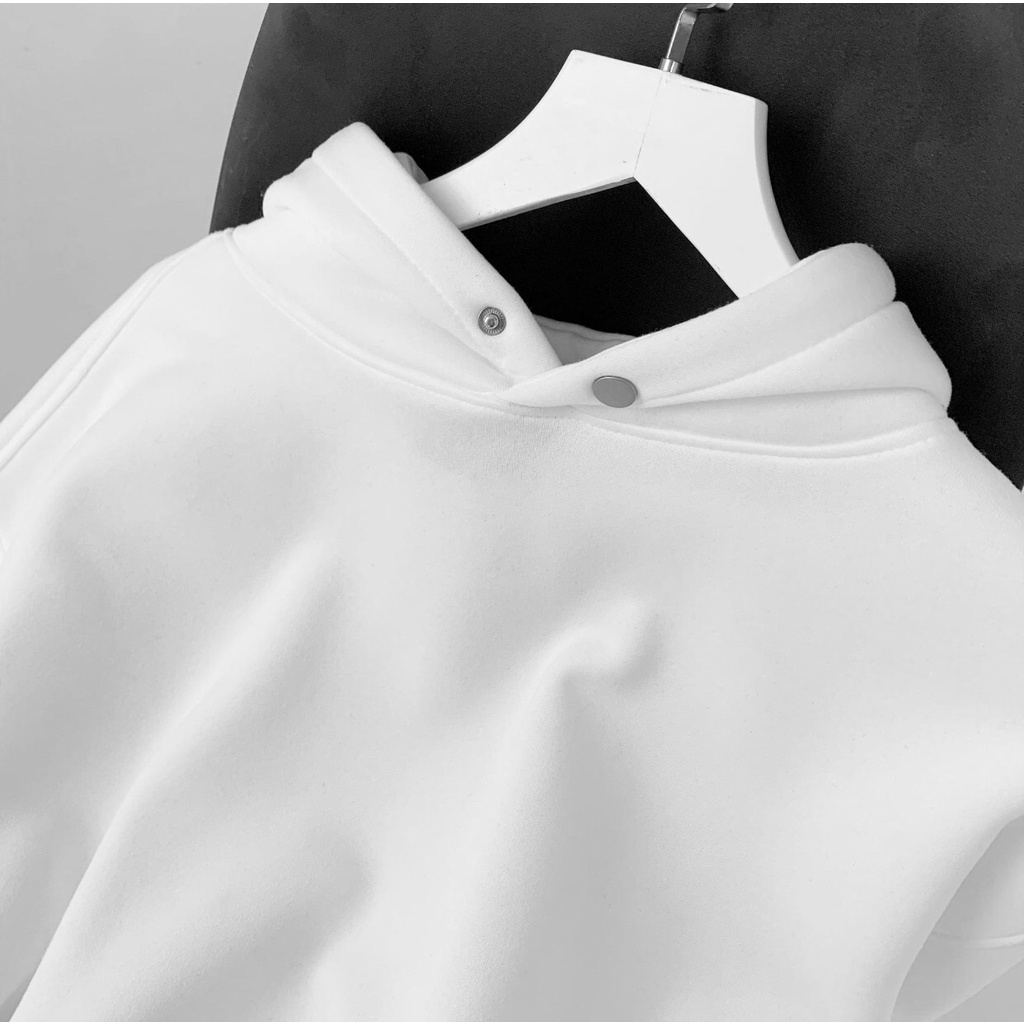 Áo hoodie unisex nỉ trơn basic Jiang Store - áo nỉ phối mũ form rộng chất dày dặn Local brand