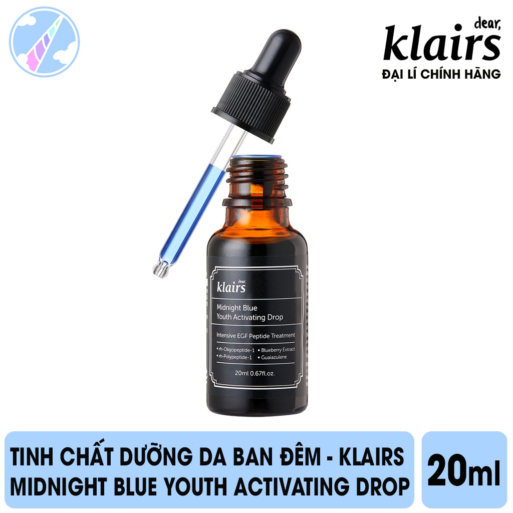 Tinh chất dưỡng da ban đêm - Klairs Midnight Blue Youth Activating Drop