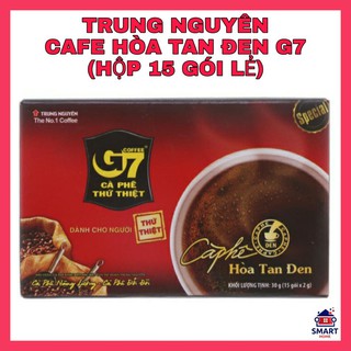 [TRUNG NGUYÊN-HỘP 15 GÓI LẺ] Cafe, Cà phê đen hòa tan G7 (HSD : 01/2022)