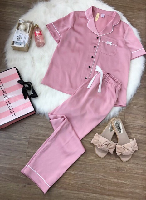 Bộ lụa pijama victoria secret