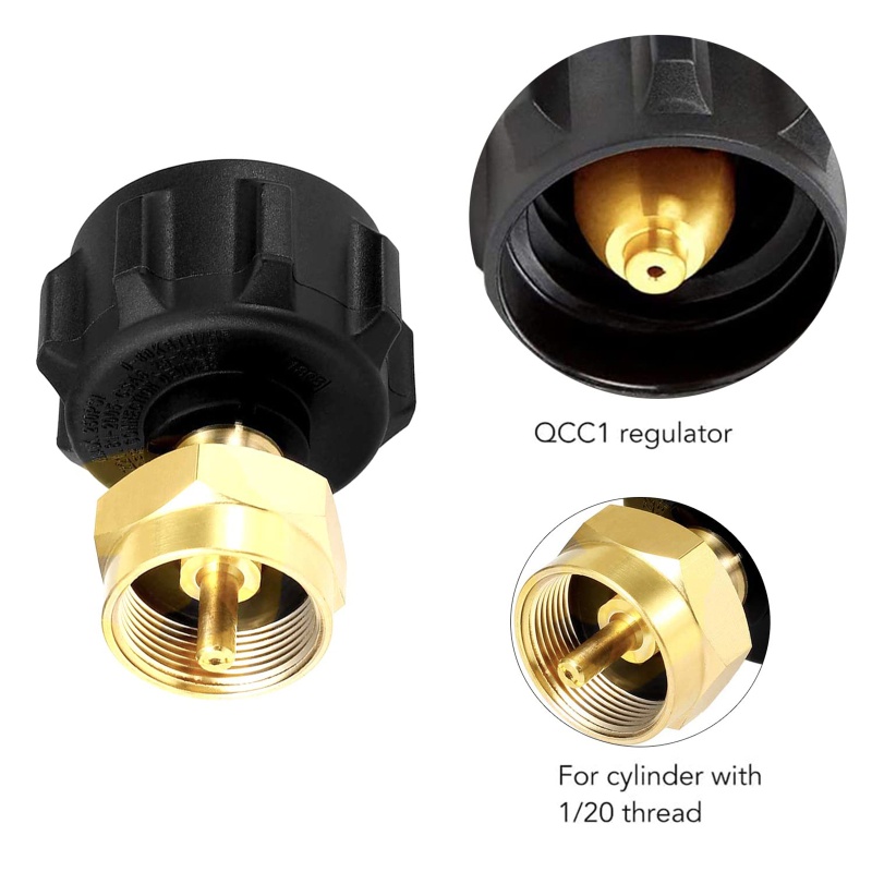 Đầu Nối Chuyển Đổi Khí Propane 1lb Cho Bình Ga QCC Propane rv Propane