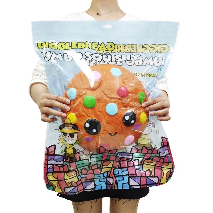 Squishy Bánh Kem Tròn Họa Tiết Đốm Đẹp Đại Khổng Lồ Chính Hãng