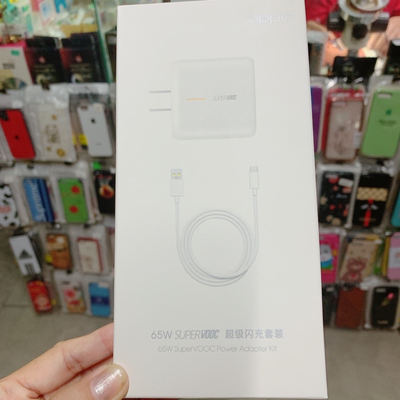 Bộ sạc 65w siêu nhanh Realme Oppo Super Vooc Type C đủ tem hộp
