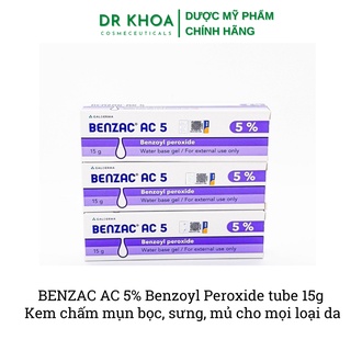 [CHÍNH HÃNG GIÁ SỈ] BENZAC AC 5% - Kem chấm mụn viêm, mủ, bọc cho mọi loại da