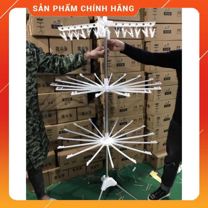 CÂY PHƠI QUẦN ÁO HỢP KIM GẤP GỌN THÔNG MINH [FREESHIP]