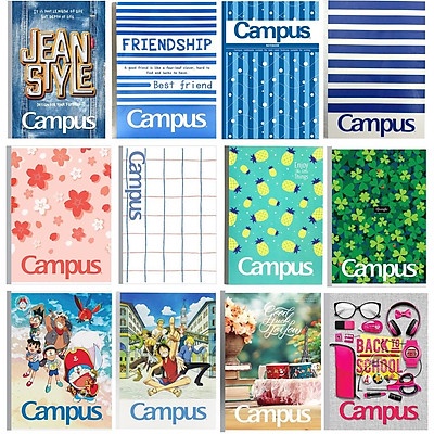Combo 10 quyển vở kẻ ngang 80 trang Campus