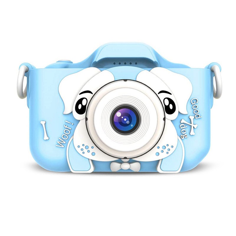 Kids Camera Digital Video Action Camera with 2 Inch IPS Screen, Blue