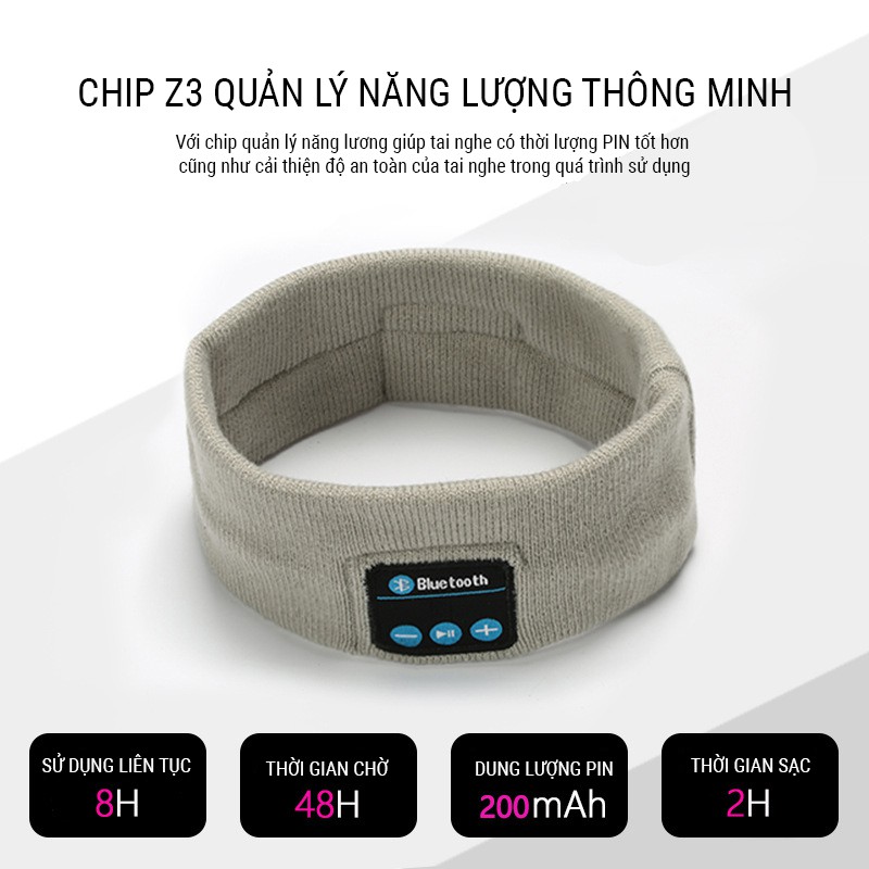 Tai nghe thể thao băng đô Bluetooth V5.0 chiếc tai nghe với những tính năng độc đáo và tiện dụng.