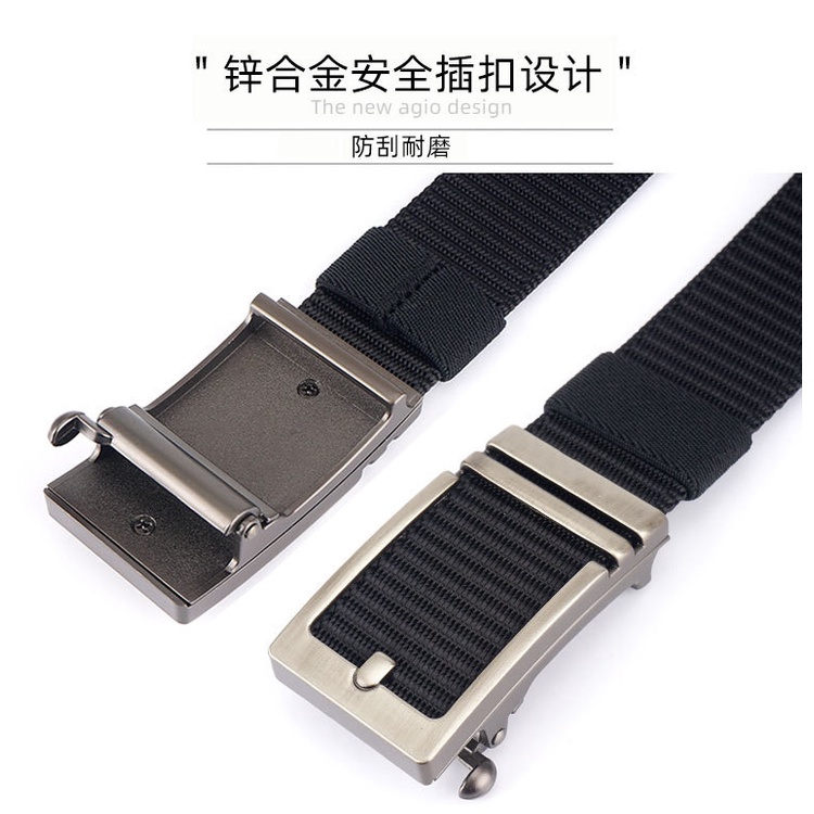 Thời Trang Thắt Lưng Vải canvas Khóa Tự Động Chất Lượng Cao Cho Nam