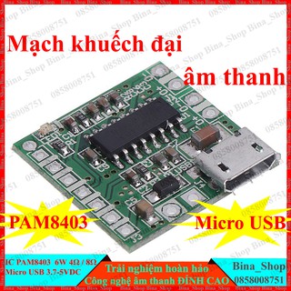 Mạch khuếch đại âm thanh PAM8403 chân cắm module Bluetooth 4.0