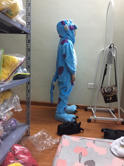 Pijama thú bông hình monster