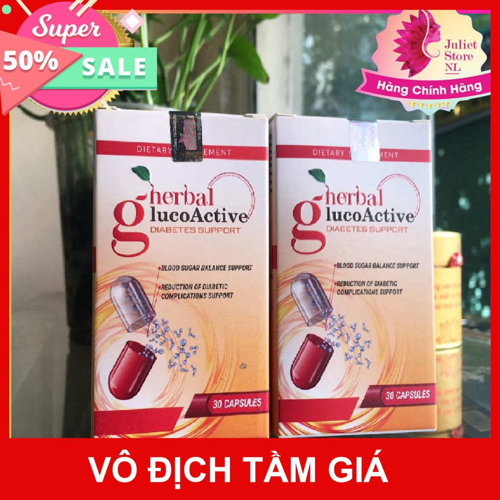 CHÍNH HÃNG HERBAL GLUCOACTIVE ĐẬP TAN NỖI LO TIỂU ĐƯỜNG ỔN ĐỊNH ĐƯỜNG HUYẾT TYPE 1 VÀ 2 PHÒNG NGỪA ĐỘT QUỴ HIỆU QUẢ .