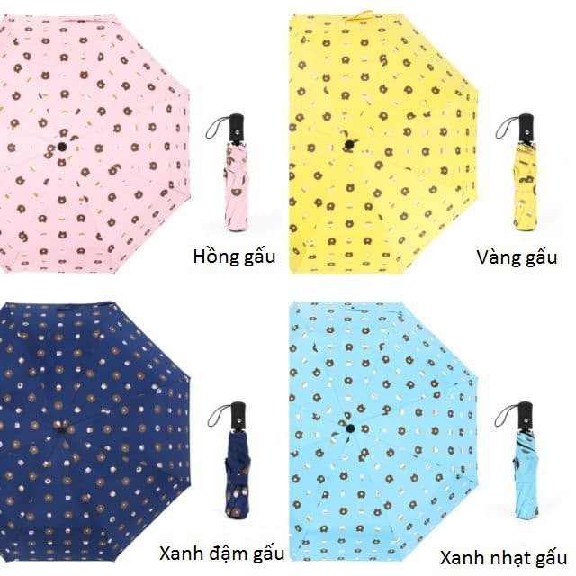 [Hàng mới] Ô che nắng họa tiết - đóng mở tự động