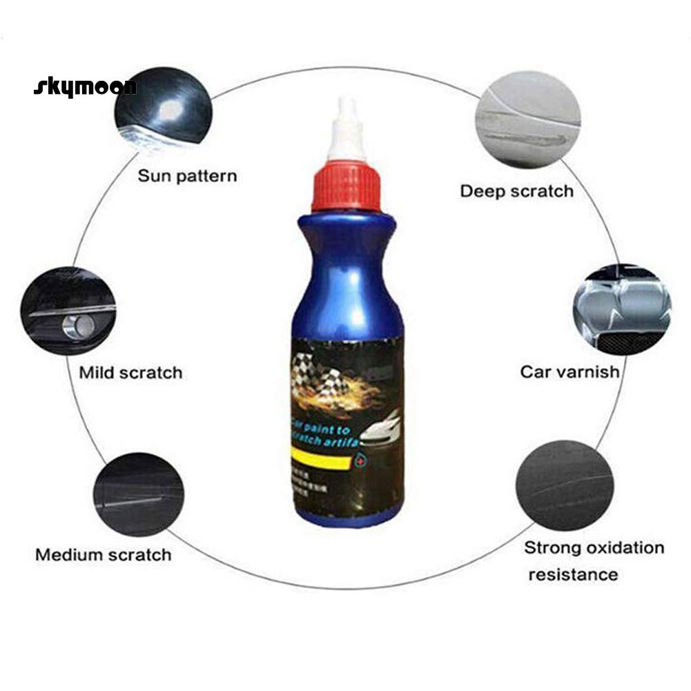 【SKY】 100g Car Vehicle Paint Care Scratch Remover Restorer Repair Agent with Towel