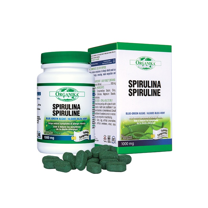 Viên uống tảo xoắn giúp tăng sức đề kháng ORGANIKA SPIRULINA 100MG C/90V