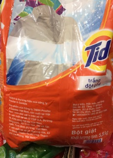 Bột giặt Tide trắng đột phá 5.5kg - 5.3kg