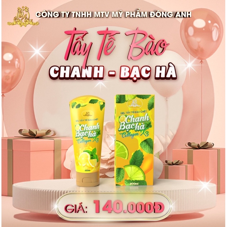 [CHÍNH HÃNG] Tẩy Bào Chết Chanh - Bạc Hà Collagen X3