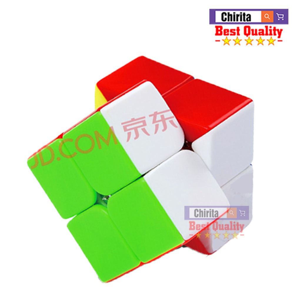 Rubik 2x2 Magic Cube Mặt Đỏ - Rubik 2x2x2 Biến Thể - Tốc Độ Xoay Mượt -Giúp Phát Triển Tư Duy