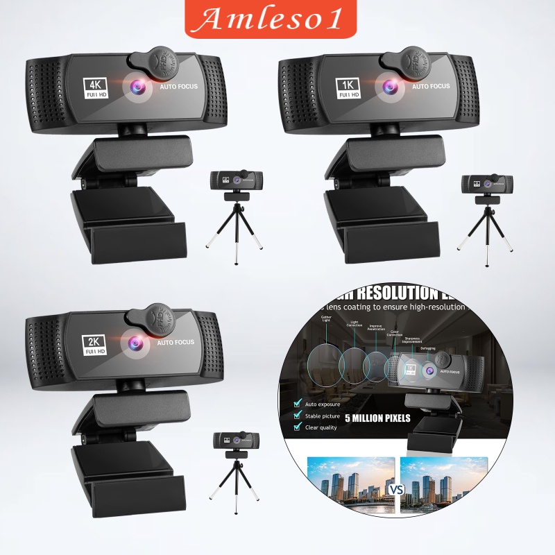 Webcam 1080p Hd W / Tiếng Ồn Kèm Micro Cổng Usb Cho Máy Tính Để Bàn | BigBuy360 - bigbuy360.vn