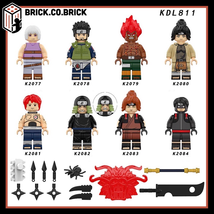 Shikamaru Ino Obito Uchiha Torune Đồ Chơi Lắp Ráp Mô Hình Minifigure Anime KDL811
