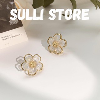 Khuyên tai hoa vàng sang chảnh Hàn Quốc Sulli store ver 1