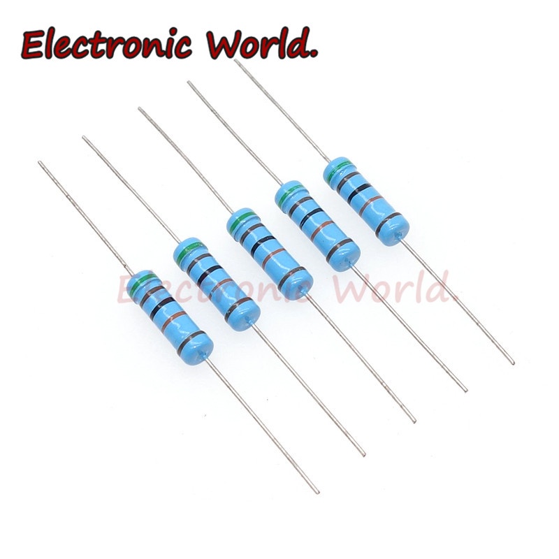20 Điện Trở Phim Kim Loại 1% 2W 3W 5W 360K 390K 430K 470K 510K 560K 620K Ohm