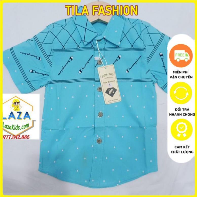 Áo sơ mi cho bé trai hàn quốc size đại - Sơ mi thun chính phẩm đẹp ở TILA FASHION