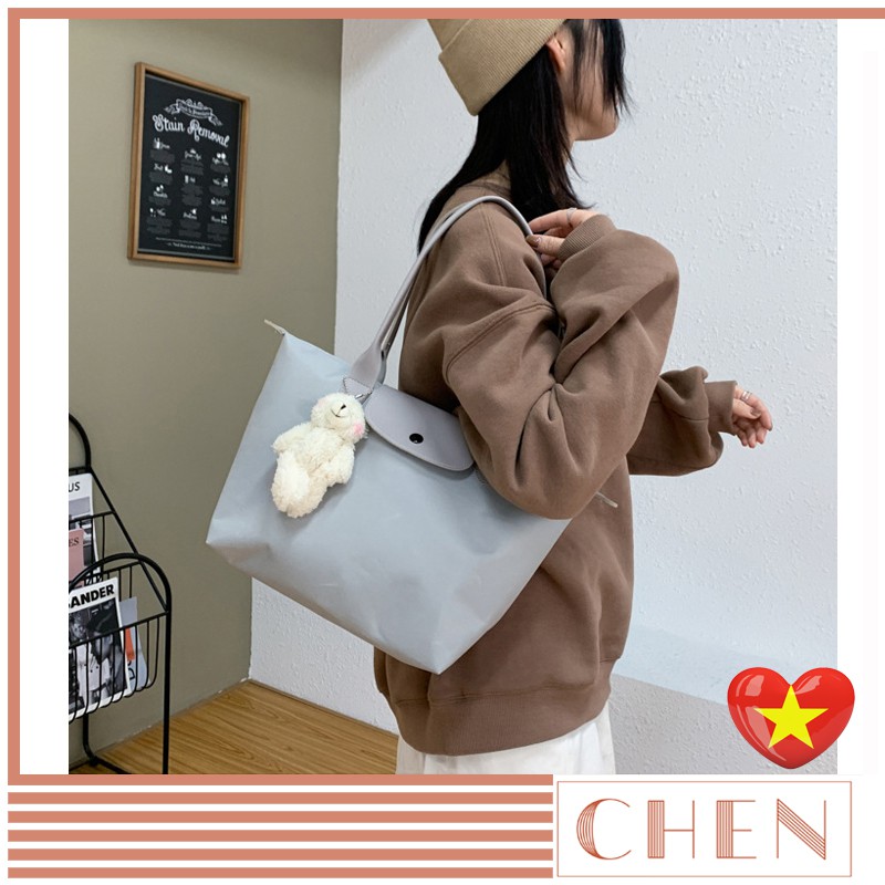 Túi vải tote đeo vai tay xách xinh đẹp Nữ CHEN phong cách Hàn Quốc mới nhất TX49