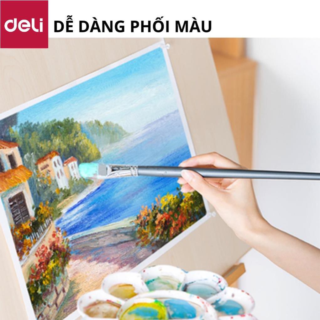 Giấy vẽ chuyên dụng Deli - Gouache - Định lượng 8k 160gsm/180gsm 1 tệp - 73615 / 73617 [Deli]