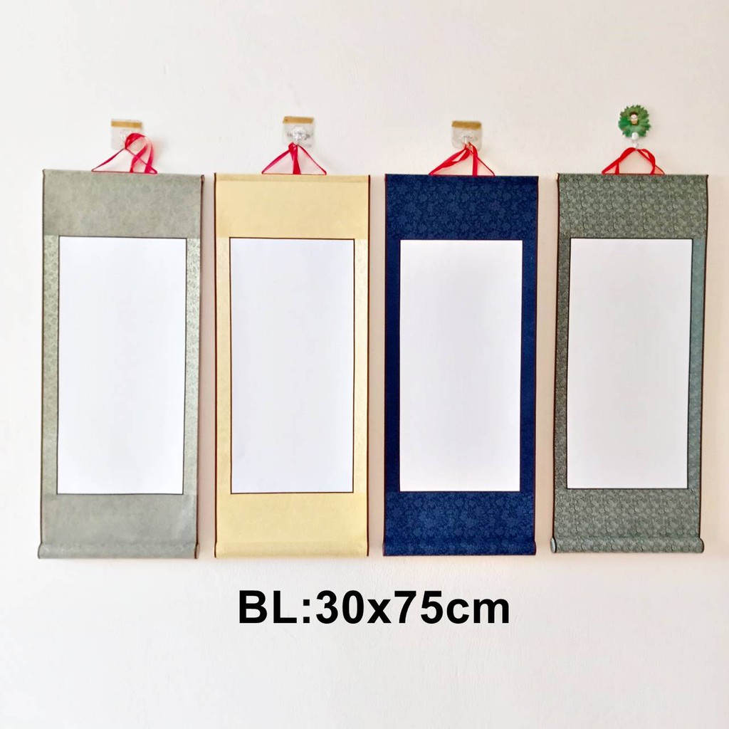 Biểu lụa thư pháp các mẫu 30x75cm