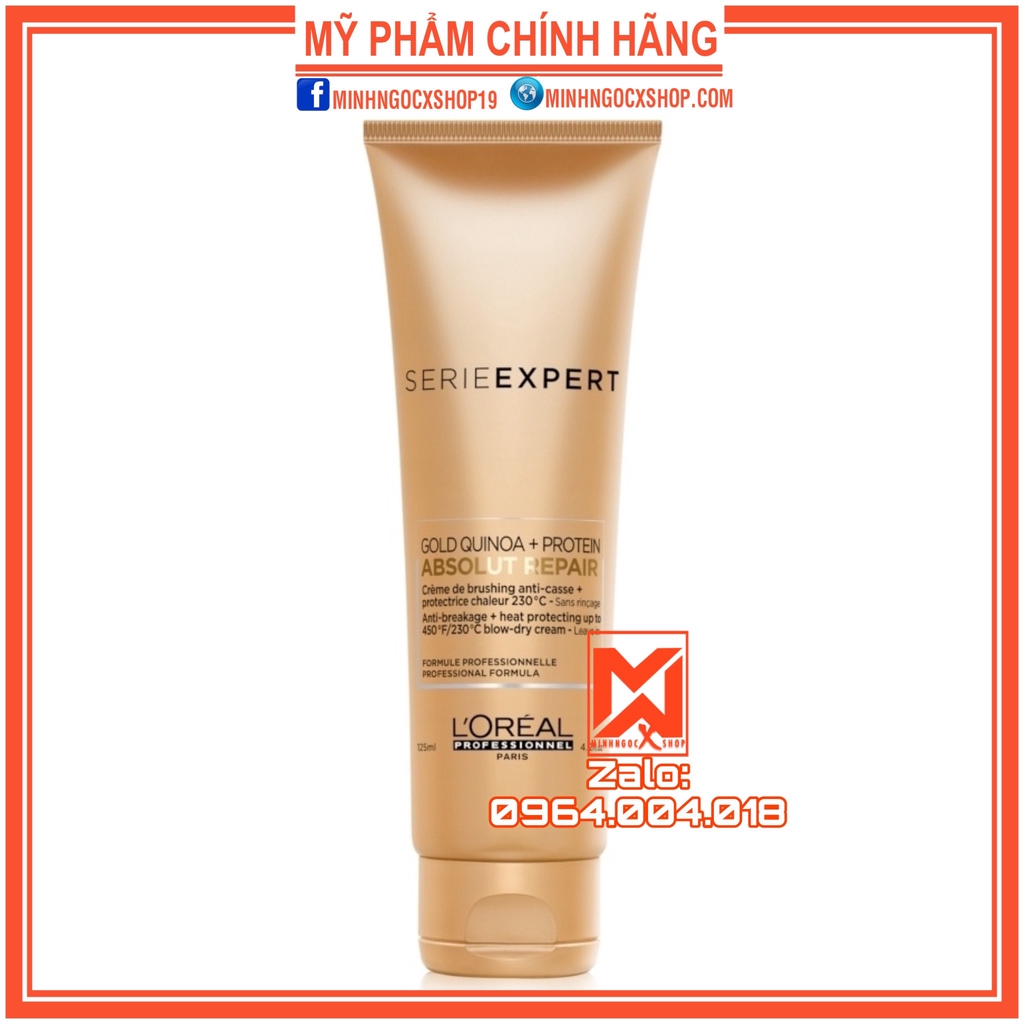 L'ORÉAL KEM XẢ KHÔ LOREAL ABSOLUT REPAIR GOLD 125ML CHÍNH HÃNG