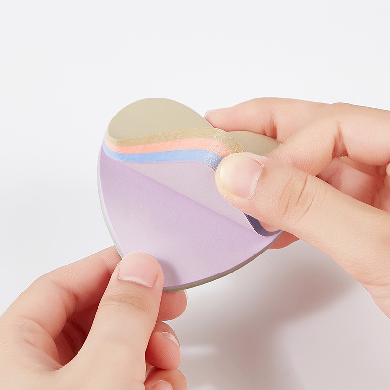 Giấy nhớ Baoke, Hình trái tim siêu đáng yêu, 76mm x 76mm, TZ2017