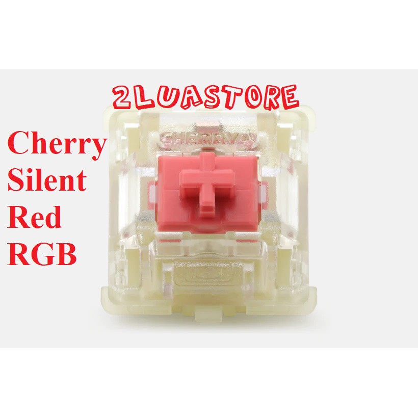 Công tắc Switch Cherry Silent Red RGB cho bàn phím cơ - Linear, im lặng và xuyên led