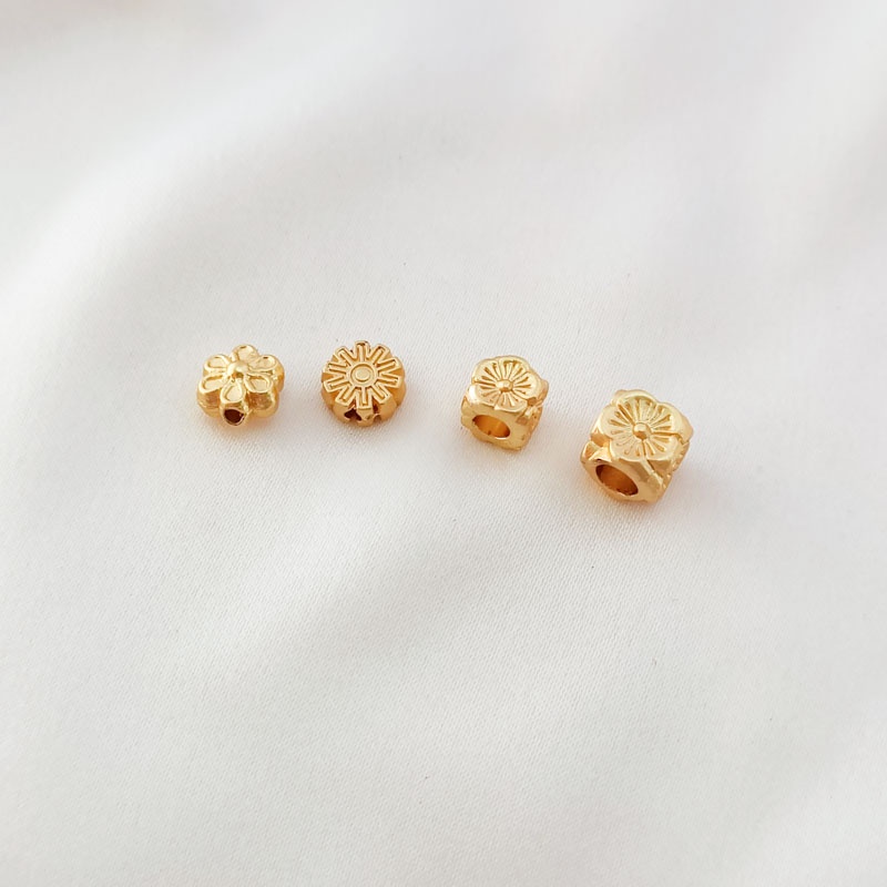 Bộ 10 Hạt Làm Trang Sức Hình Bánh Răng Nhiều Màu Sắc