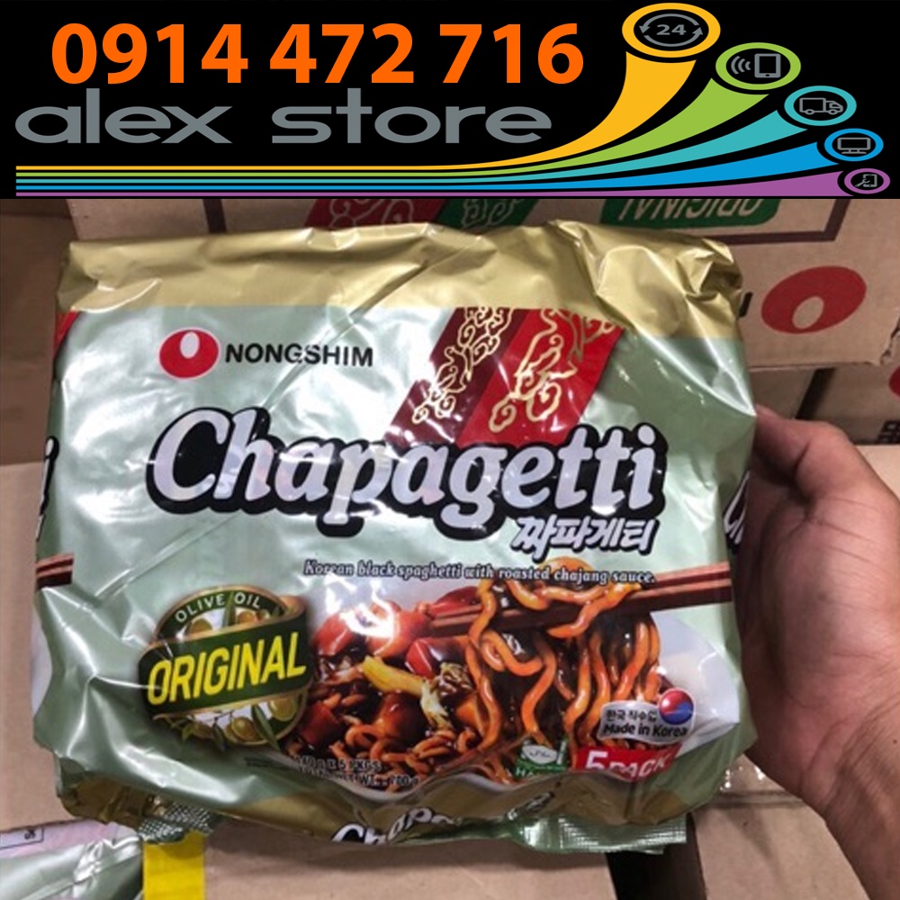 Bịch 5 Gói Mì Tương Đen Chapagetti Hàn Quốc
