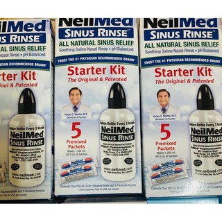 Bình rửa mũi neilmed 240ml kèm 5 muối nguyên hộp date 2026