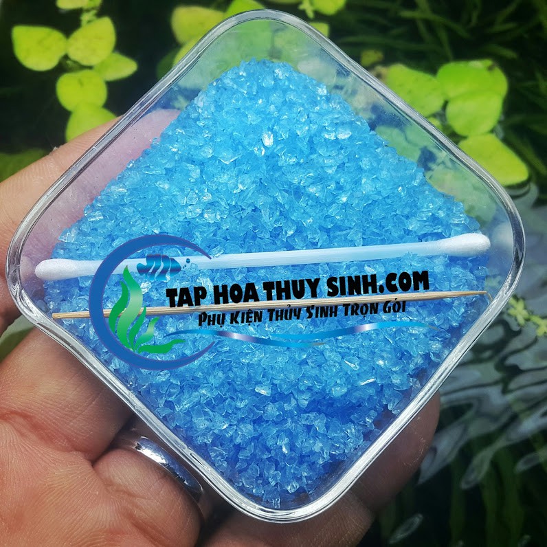 Hạt thủy tinh xanh tạo cảnh biển gói 0.5kg