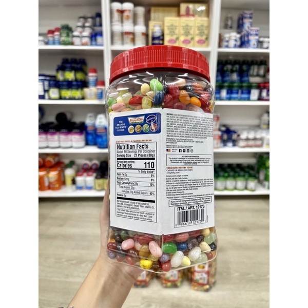 Kẹo Jelly Bean Kirkland Jelly Belly 𝐉𝐞𝐥𝐥𝐲 𝐁𝐞𝐥𝐥𝐲 𝟒𝟗 vị 1.81kg  - Hàng Mỹ🇺🇸