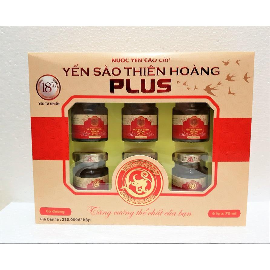 Yến sào Thiên Hoàng Plus 18% yến tổ cao cấp
