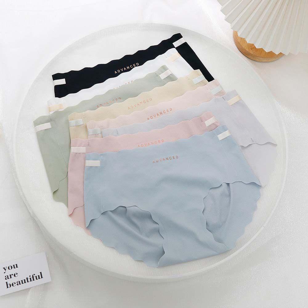 OCEANMAP Quần Lót Ren Gợn Sóng Màu Sắc Ngọt Ngào Cho Nữ