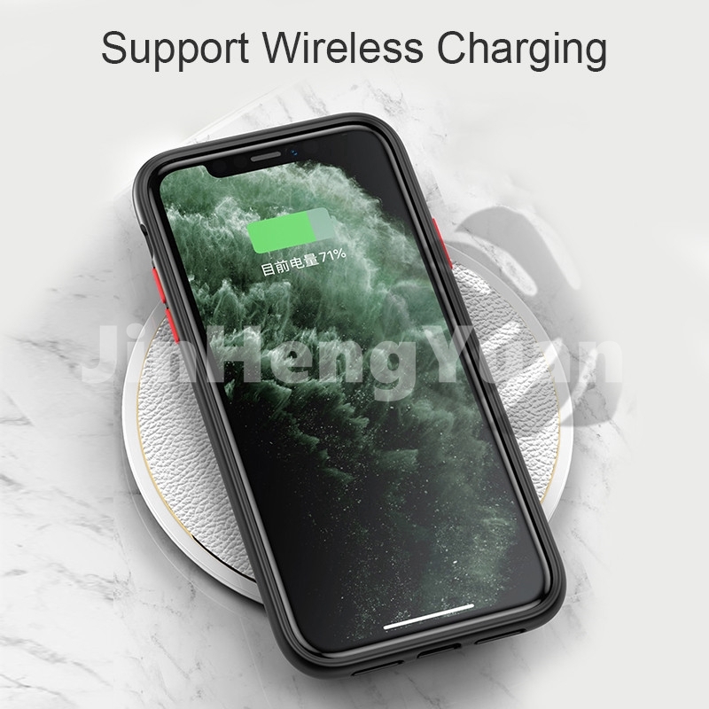 Ốp điện thoại mặt nhám sang trọng cho iPhone 11 11 Pro Max 6 6S 7 8 Plus X XS Max XR