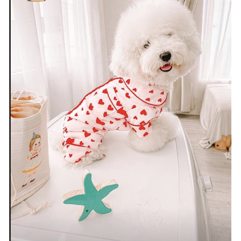 Pijama liền thân cho chó mèo quần áo cho chó mèo
