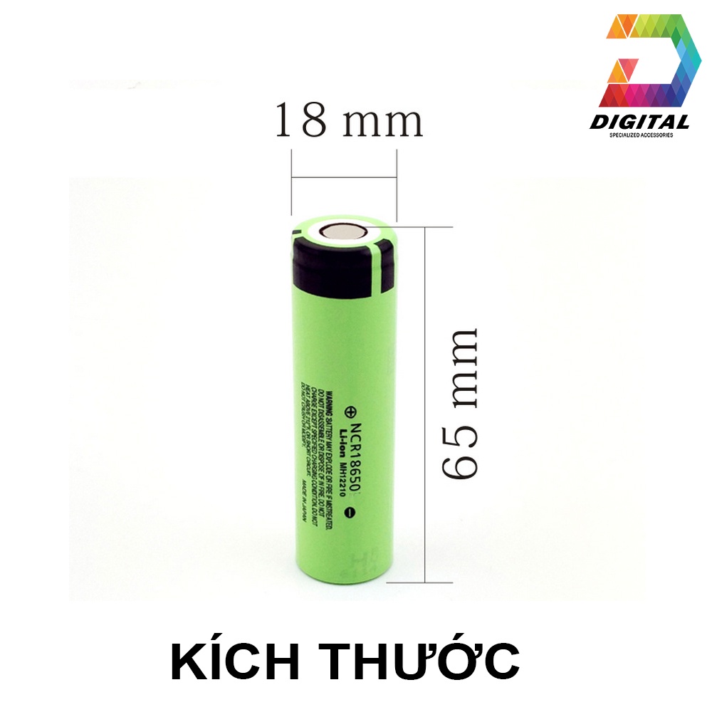 Pin 18650 Lithium-ion 6800MAH 4.2V Đầu Phẳng NCR18650A