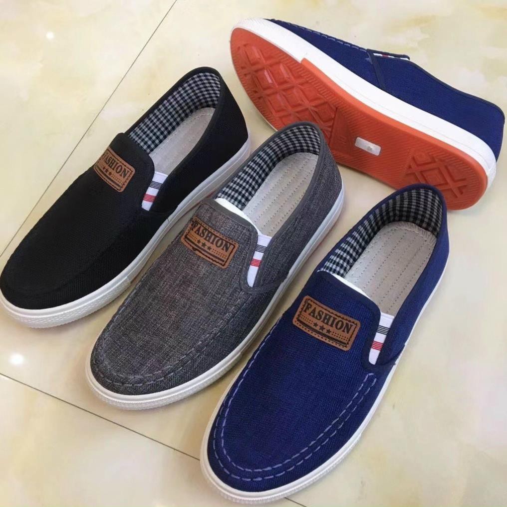 Giày lười vải nam - Slip on nam  cao cấp  B73