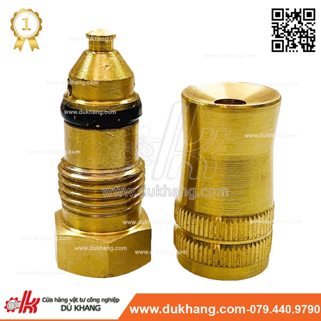 Béc rửa xe đồng ren trong 13mm - có chĩnh