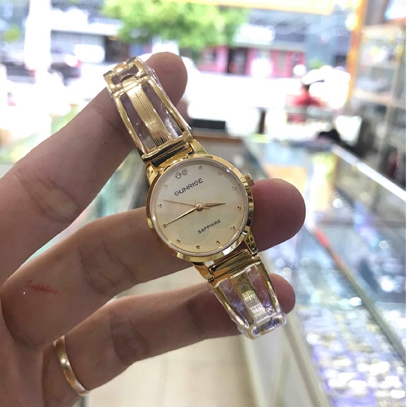 Đồng hồ nữ SUNRISE 9924SAT full hộp chính hãng, kính Sapphire chống xước, chống nước